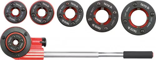 YATO Ručná račňová závitnica na rúry 1/4”–1-1/4”, 7 dielov (YT-2900)
