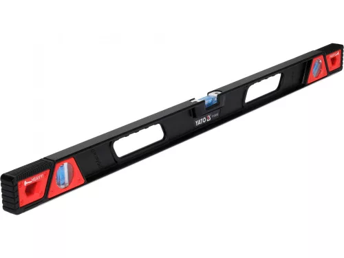 YATO Hliníková vodováha GRE 800 mm s magnetmi – profesionálna presnosť  (YT-30312)