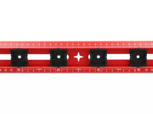 YATO Vodováha pre elektrikárov so značkovacími šablónami, 500 mm (YT-30329)