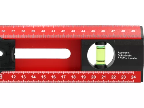 YATO Vodováha pre elektrikárov so značkovacími šablónami, 500 mm (YT-30329)