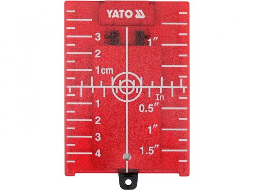 YATO LASEROVÁ CIEĽOVÁ KARTA ČERVENÁ S MAGNETOM (YT-30464)