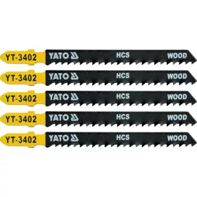   YATO List pílový do priamočiarej píly 100 mm na drevo TPI8 5 ks (YT-3402)