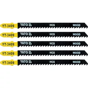   YATO List pílový do priamočiarej píly 115 mm na drevo TPI8 5 ks (YT-3409)