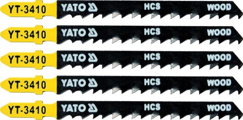 YATO List pílový do priamočiarej píly na drevo typ T 6TPI súprava 5 ks (YT-3410)