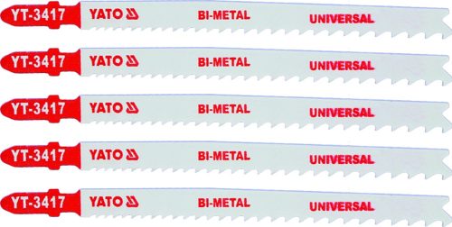 YATO List pílový do priamočiarej píly 130 mm UNI TPI10-5 5 ks Bi-Metal (YT-3417)