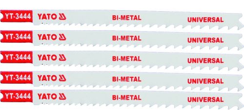 YATO List pílový do priamočiarej píly univerzálny typ U 10-5TPI súprava 5 ks (YT-3444)