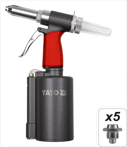 YATO Nitovačka pneumatická2,4/3,2/4,0/4,8/6,4 (YT-3618)
