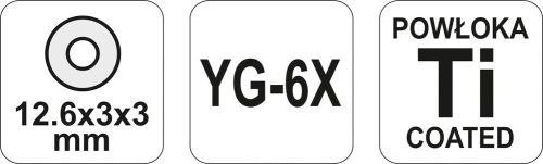 YATO Náhradné koliesko do rezačky 12,6 x 3 x 3 mm (YT-3713)