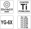 YATO Náhradné koliesko do rezačky s ložiskom 22 x 14 x 2 mm (YT-37141)