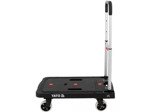 YATO skladací prepravný vozík, nosnosť 137 kg, brzdené TPR kolieska (YT-37417)