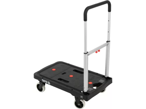 YATO skladací prepravný vozík, nosnosť 137 kg, brzdené TPR kolieska (YT-37417)