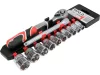 YATO  3/8" račňová sada hlavíc – 12-dielna, 72-zubová. (YT-38683)