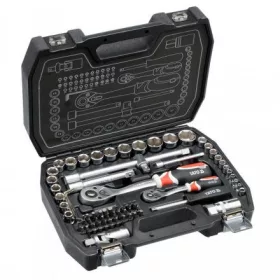   YATO Sada nástrčných kľúčov s račňou 1/4" & 1/2" 72KS (YT-38782)