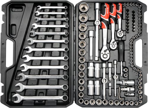 YATO Gola sada 1/2", 3/8", 1/4" + príslušenstvo 111 ks (YT-38831)