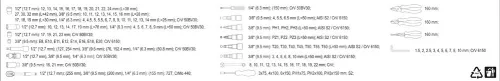YATO Gola sada 1/2", 3/8", 1/4" 129 ks (YT-38881)
