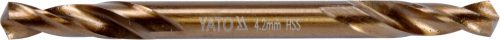 YATO DVOJNÁSOBNÝ KOVOVÝ SKRUTOVÝ VRTÁK 4,2MM (YT-40014)