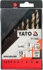 YATO Súprava vrtákov na kov 10ks HSS-COBALT 1-10mm (YT-41603)