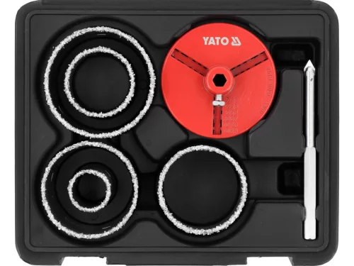 YATO sada wolfrámových kruhových píl 33–83 mm, 7 ks (YT-43920)