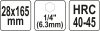 YATO VŔTAČKA VRTAČKA 28MM HEX (YT-44688)