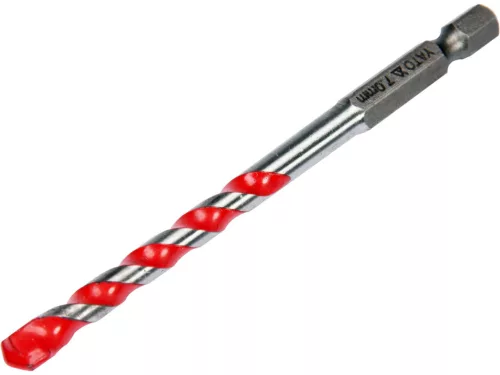 YATO Viacúčelový univerzálny vrták 6,0 mm (kov, betón, dlaždice, drevo), 1/4" HEX stopka (YT-44784)