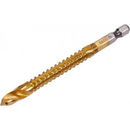 YATO Frézovací vrták na kov HSS-TIN 8 x 99 mm HEX - 1/4" (YT-44826)