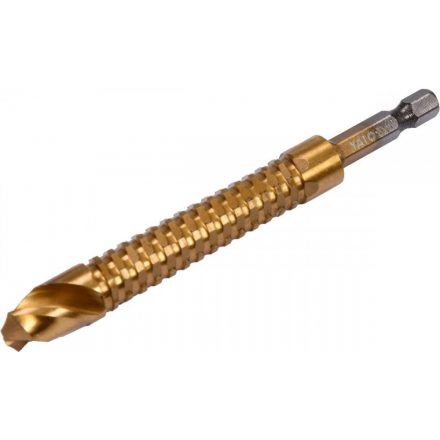 YATO Frézovací vrták na kov Ф 12 mm. L=115 mm, HSS-TIN, HEX-1/4" (YT-44830)