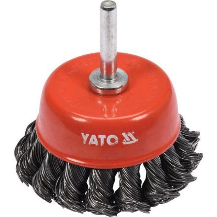 YATO Čistiaci kefa z oceľového spleteného drôtu pre vrták 65mm (YT-47518)