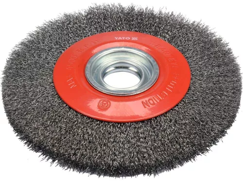 YATO KOTÚČOVÁ KEFA 200MM ⌀32MM INOX PRE STOLOVÚ BRÚSKU (YT-47555)