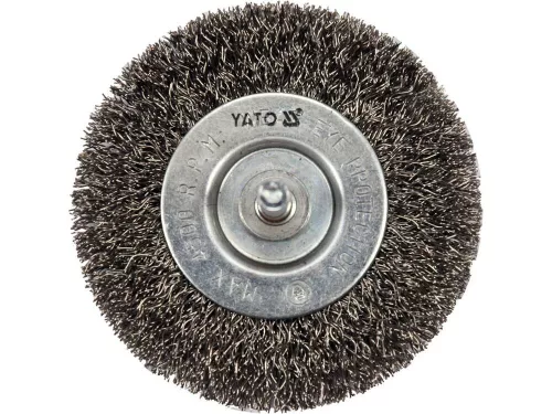 YATO Nerezová čistiaca kotúčová kefa na vrták 75mm (YT-47568)