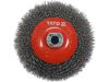 YATO Nerezová kefa na čistenie kotúčov pre uhlovú brúsku YATO Ø125 mm 12500 ot./min M14 (YT-47612)