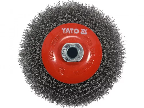 YATO Nerezová kefa na čistenie kotúčov pre uhlovú brúsku YATO Ø125 mm 12500 ot./min M14 (YT-47612)