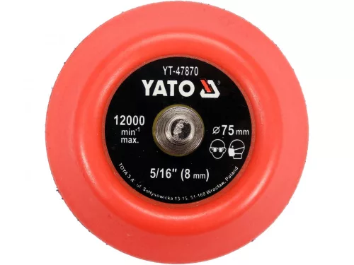 YATO Leštiaci kotúč na suchý zips 75 mm, M5/16 6 (YT-47870)