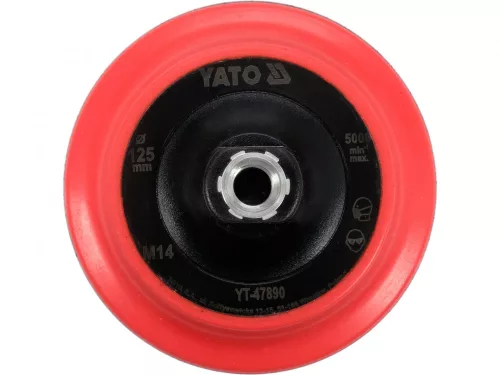 YATO Uchytenie na leštiace kotúče 125 mm so suchým zipsom, M14 (YT-47890)