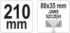 YATO Kliešte tvarovacie zahnuté 210 mm (YT-5140)