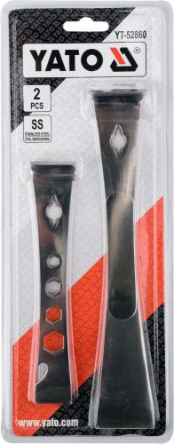 YATO Nerezové škrabky YATO v tvare L 235 x 40 x 40 mm a 170 x 32 x 25 mm 2,5 mm 2 ks (YT-52860)