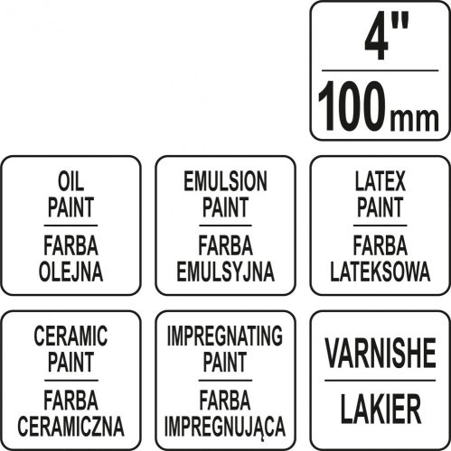 YATO ŠTETEC ANGLICKÝ PLOCHÝ M 4'' (YT-54505)