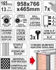 YATO Skrinka dielenská pojazdná s náradím (165ks) 7 zásuviek (YT-55293)