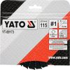 YATO Rotačný rašple Pilková uhlová 115 mm typ 1 (YT-59173)