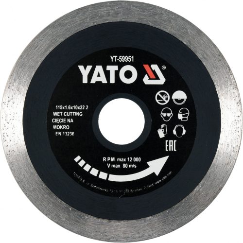 YATO DIAMANTOVÁ ČEPEL NA KERAMIKA 115MM (YT-59951)