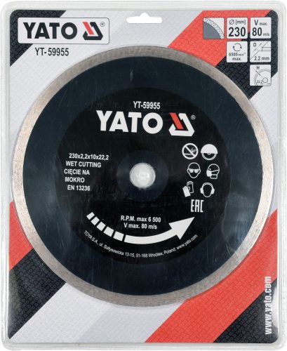 YATO DIAMANTOVÁ DISK PRE KERAM 230MM (YT-59955)