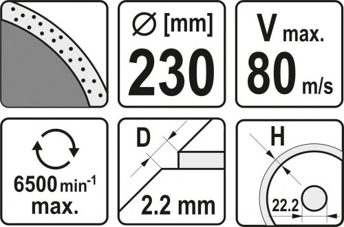 YATO DIAMANTOVÁ DISK PRE KERAM 230MM (YT-59955)