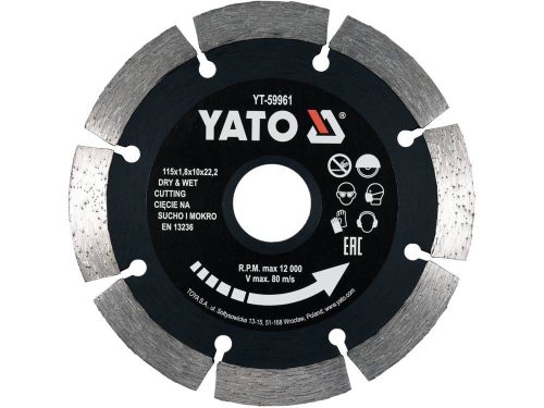YATO DIAMANTOVÁ ČEPEL SEGMENTOVANÁ 115MM (YT-59961)