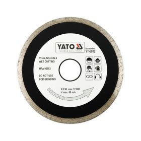   YATO Kotúč diamantový 115 x 22,2 x 2,1 mm hladký (YT-6012)