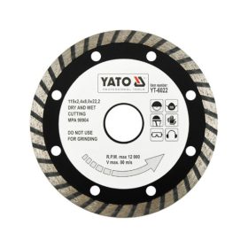YATO Kotúč diamantový 115 x 22,2 x 2,4 mm turbo (YT-6022)