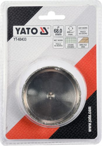 YATO DIAMANTOVÝ VRTÁK NA DLAŽDICE 68MM (YT-60433)