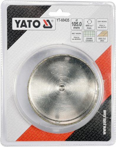 YATO Diamantový vrták do kameňa/keramiky/porcelánu 105MM (YT-60435)