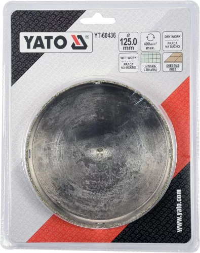 YATO Diamantová vŕtacia korunka na obklady 125MM (YT-60436)