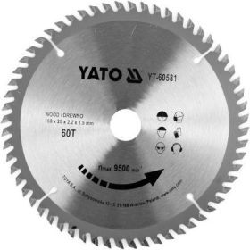 YATO TCT ČEPEL NA DREVO 160X60TX20MM (YT-60581)