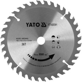   YATO Kotúč na drevo TCT 165 x 16 mm 36z (pre YT-82810) (YT-60591)