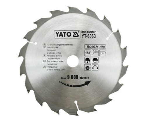 YATO pílový kotúč na drevo 185x18tx20 mm (YT-6063)